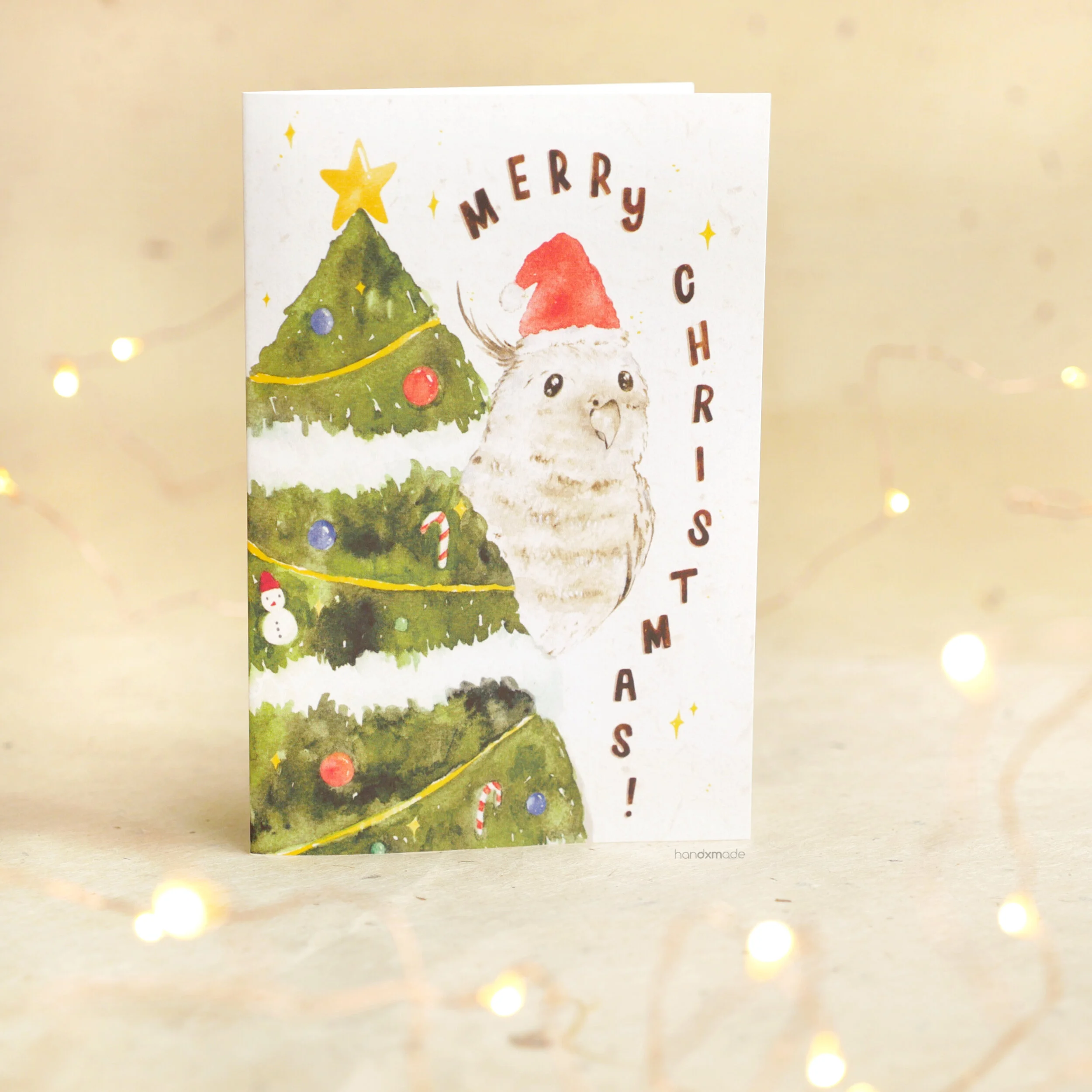 "COCKATIEL CHRISTMAS" FREE CARDS/PRINTS