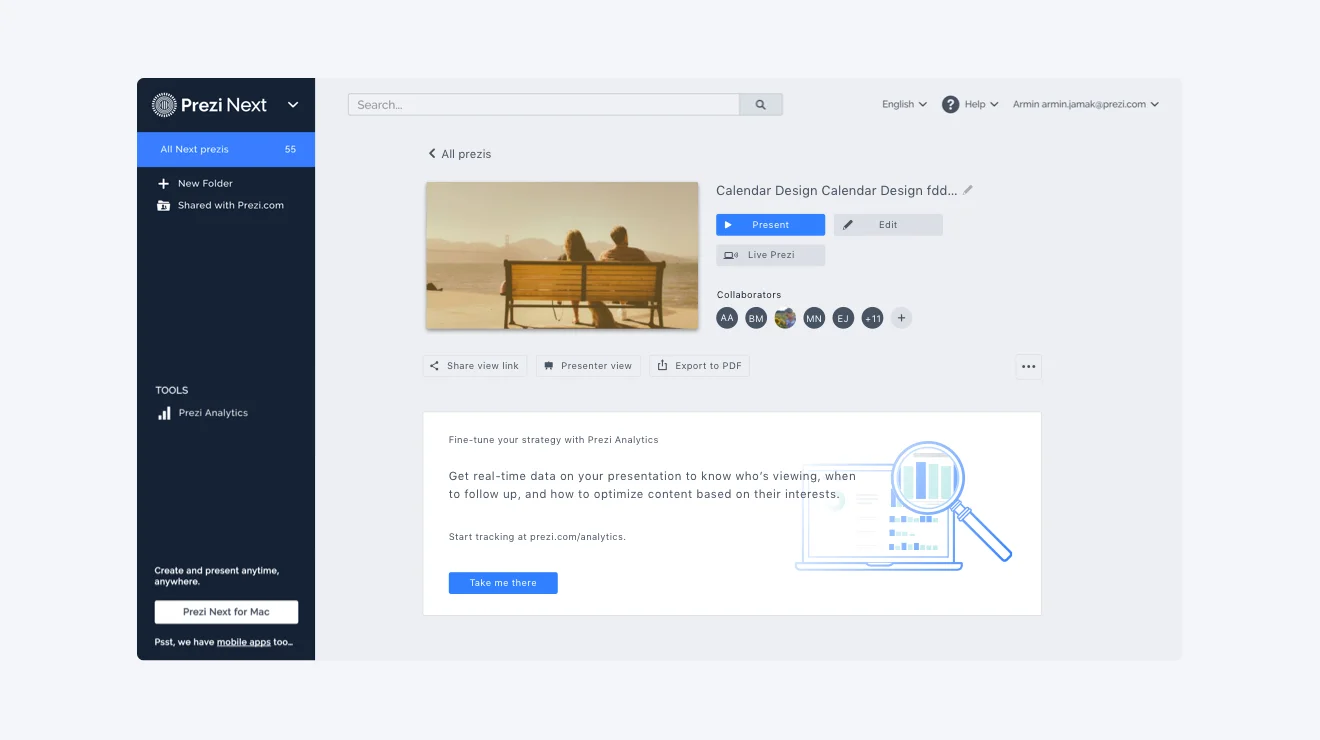 The first version of the detail view we put out for A/B testing