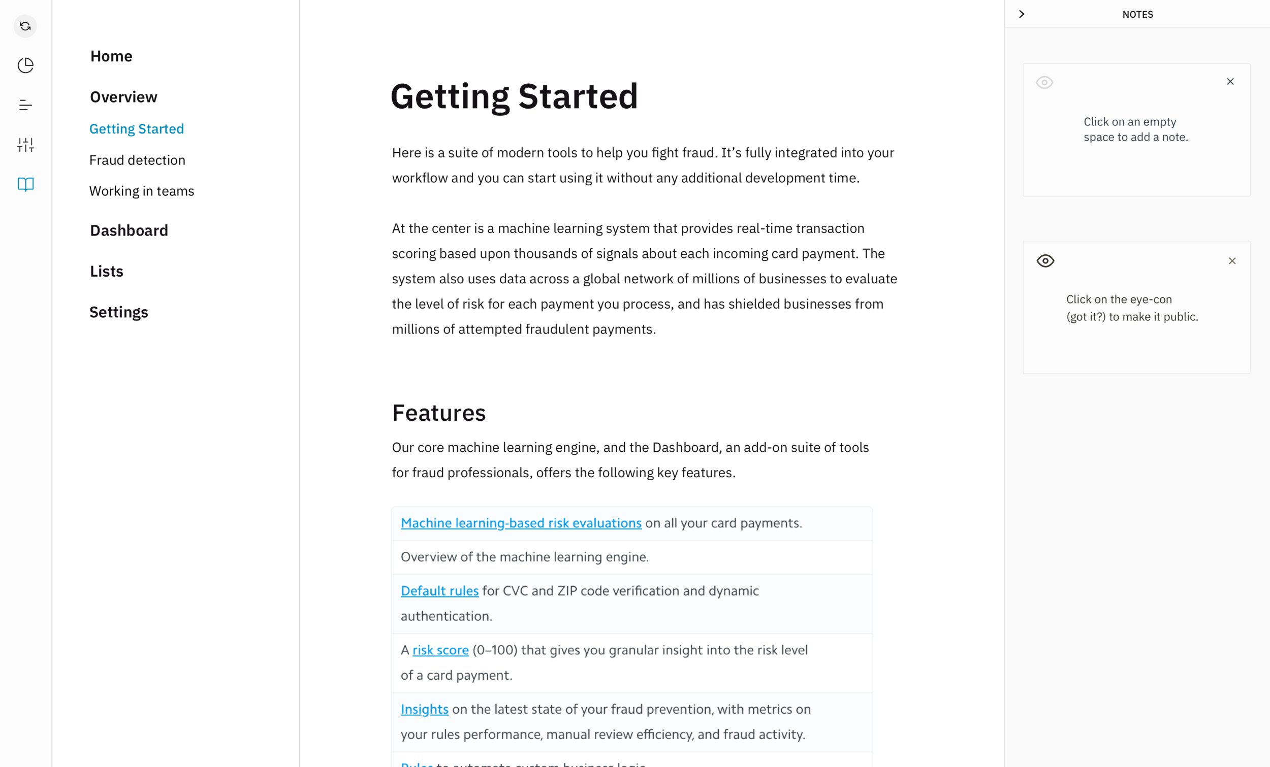 The documentation for the tool is built into the menu structure to reduce training time.