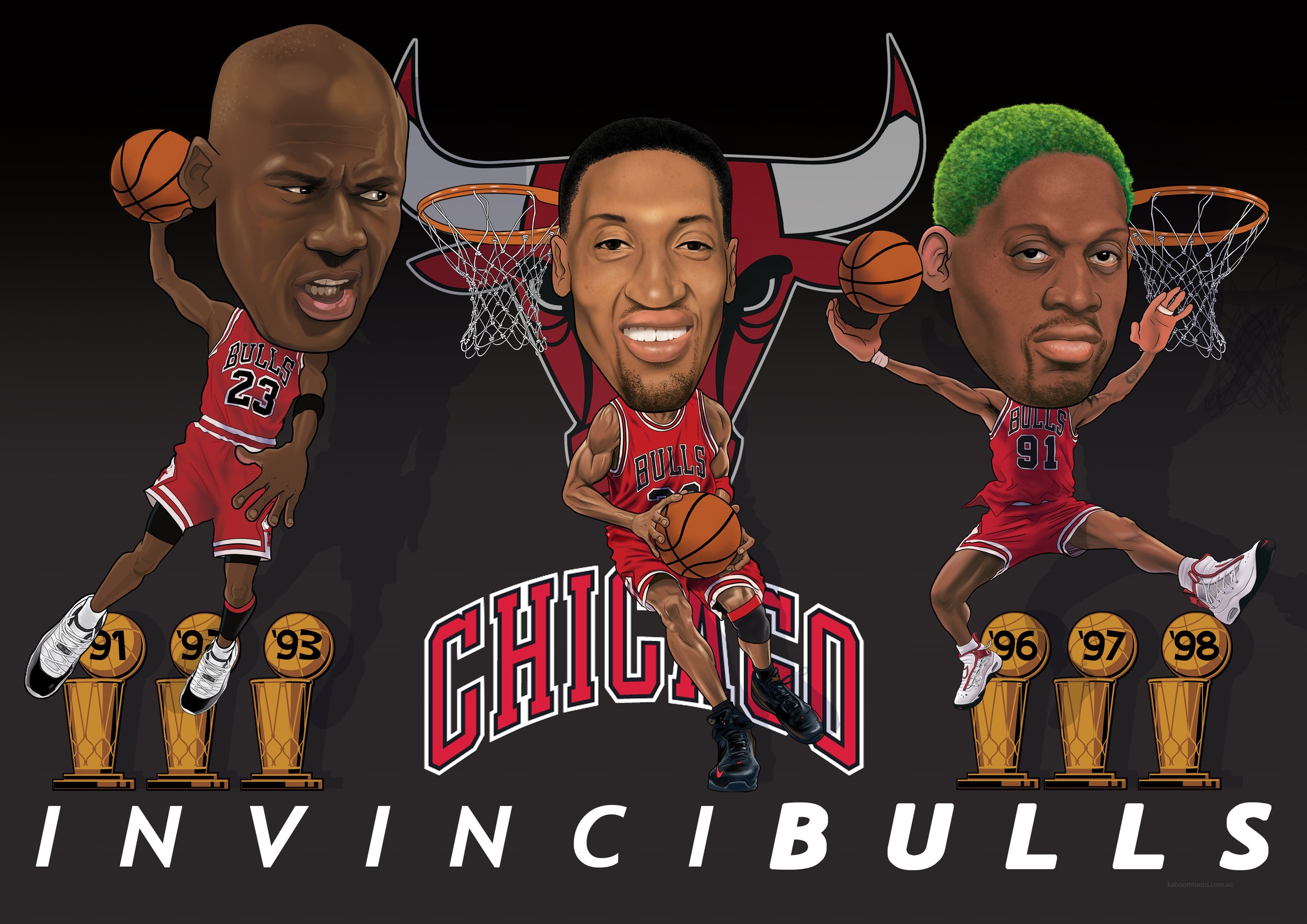 NBA Toons - Illustrations