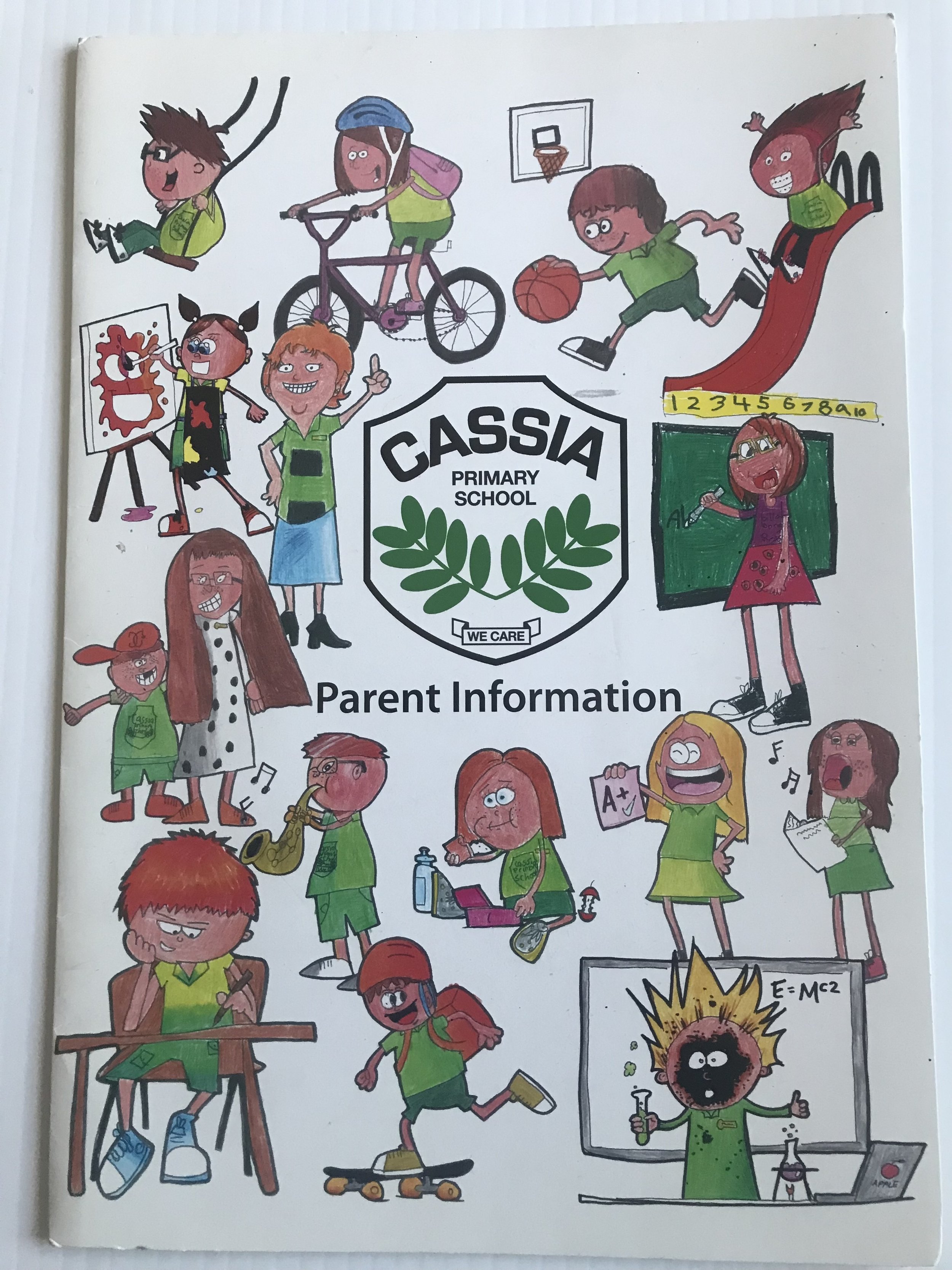 Booklet design using Student's Artwork