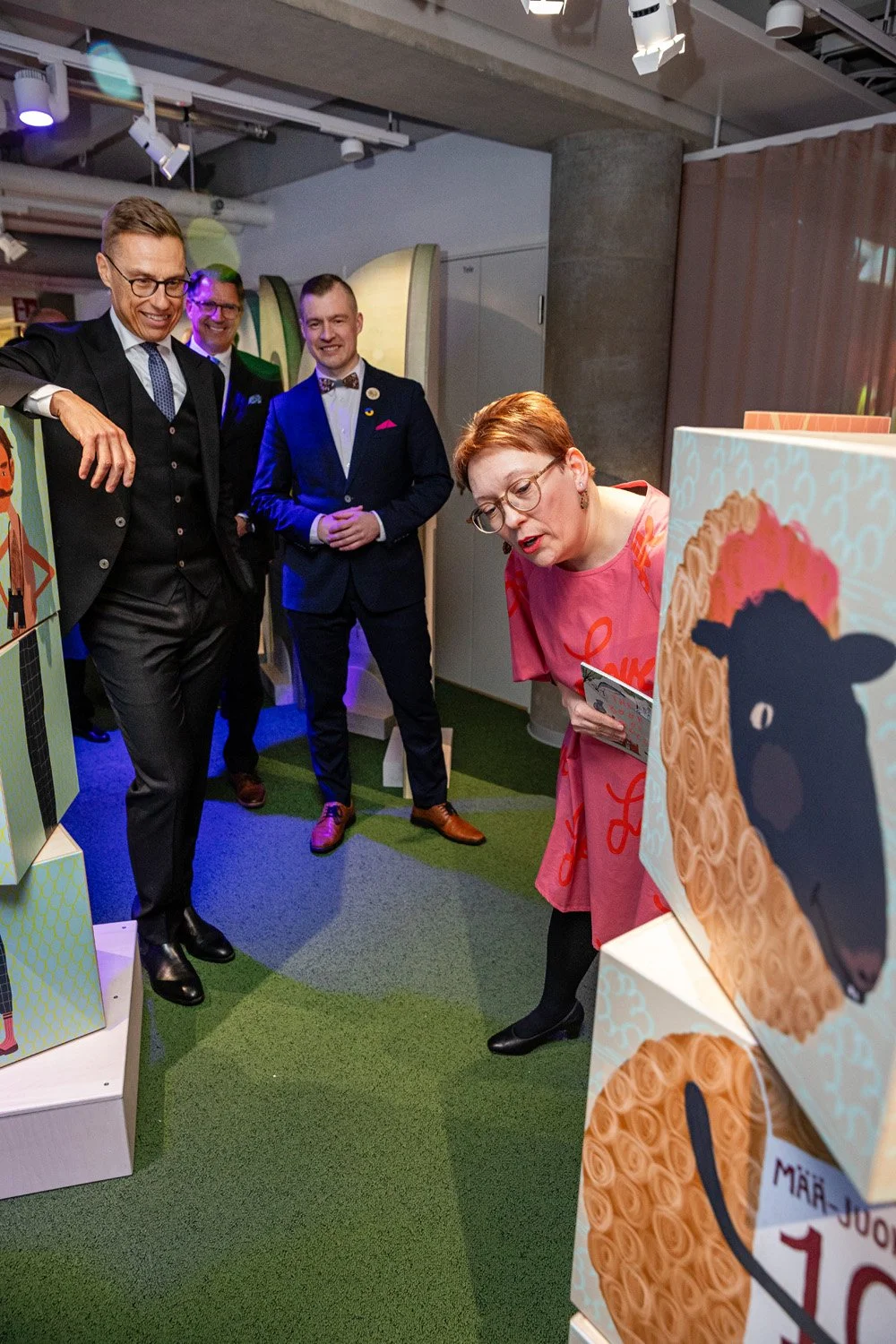 Oulu2026-Avajaisfestarit, Lastenkulttuuripäällikkö Minna Halonen ja tasavallan presidentti Alexander Stubb.