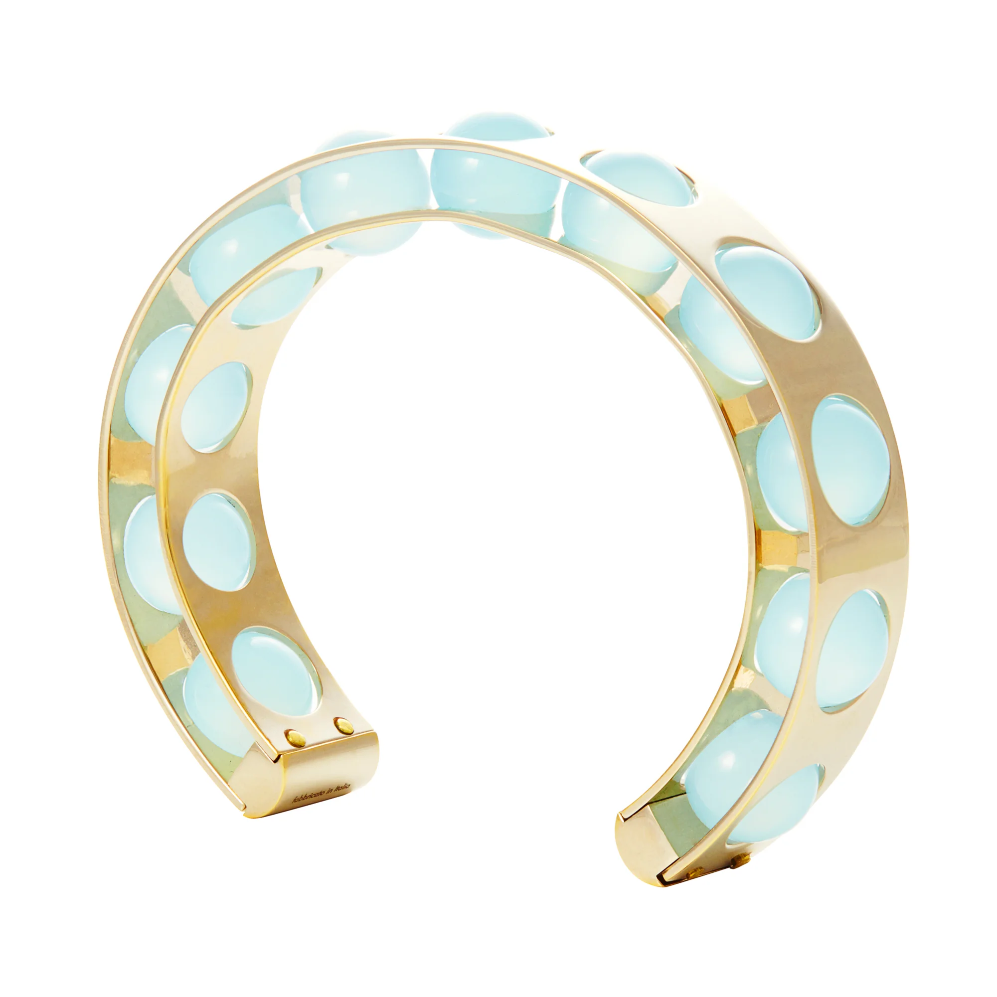 BB BANGLE GOLD & CHALCEDONY