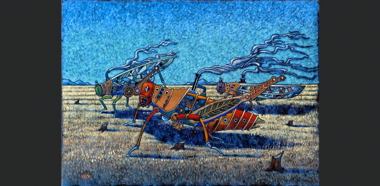 Loccusts Swarm (7" x 10.2")