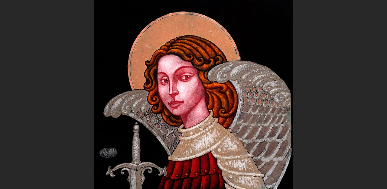St. Michael (5.9"x5.7")
