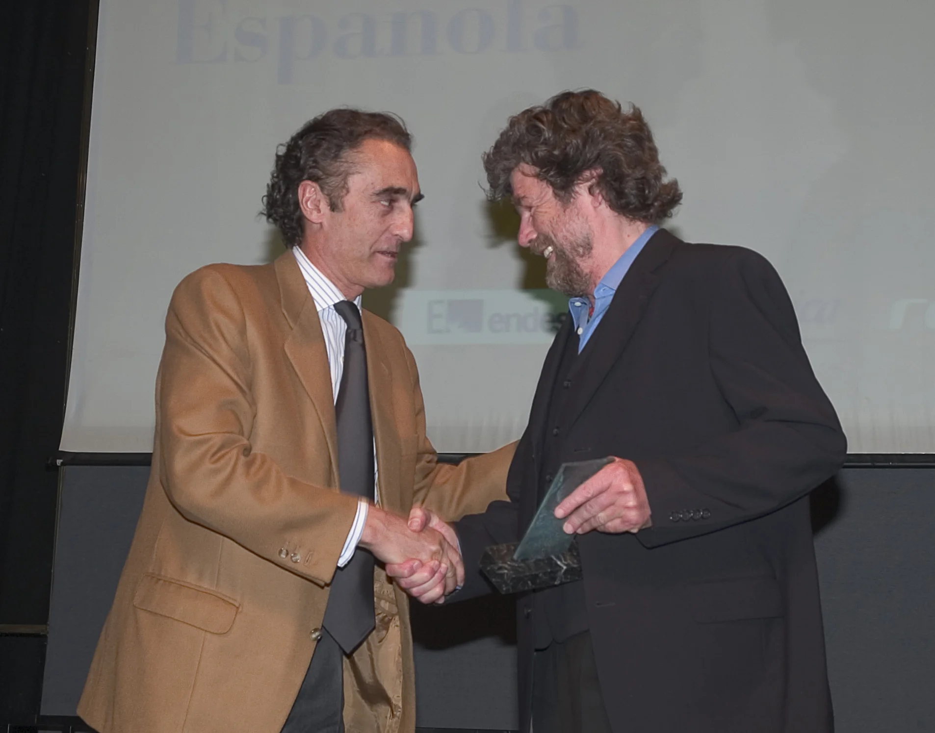 Reinhold Messner y Salvador García-Atance