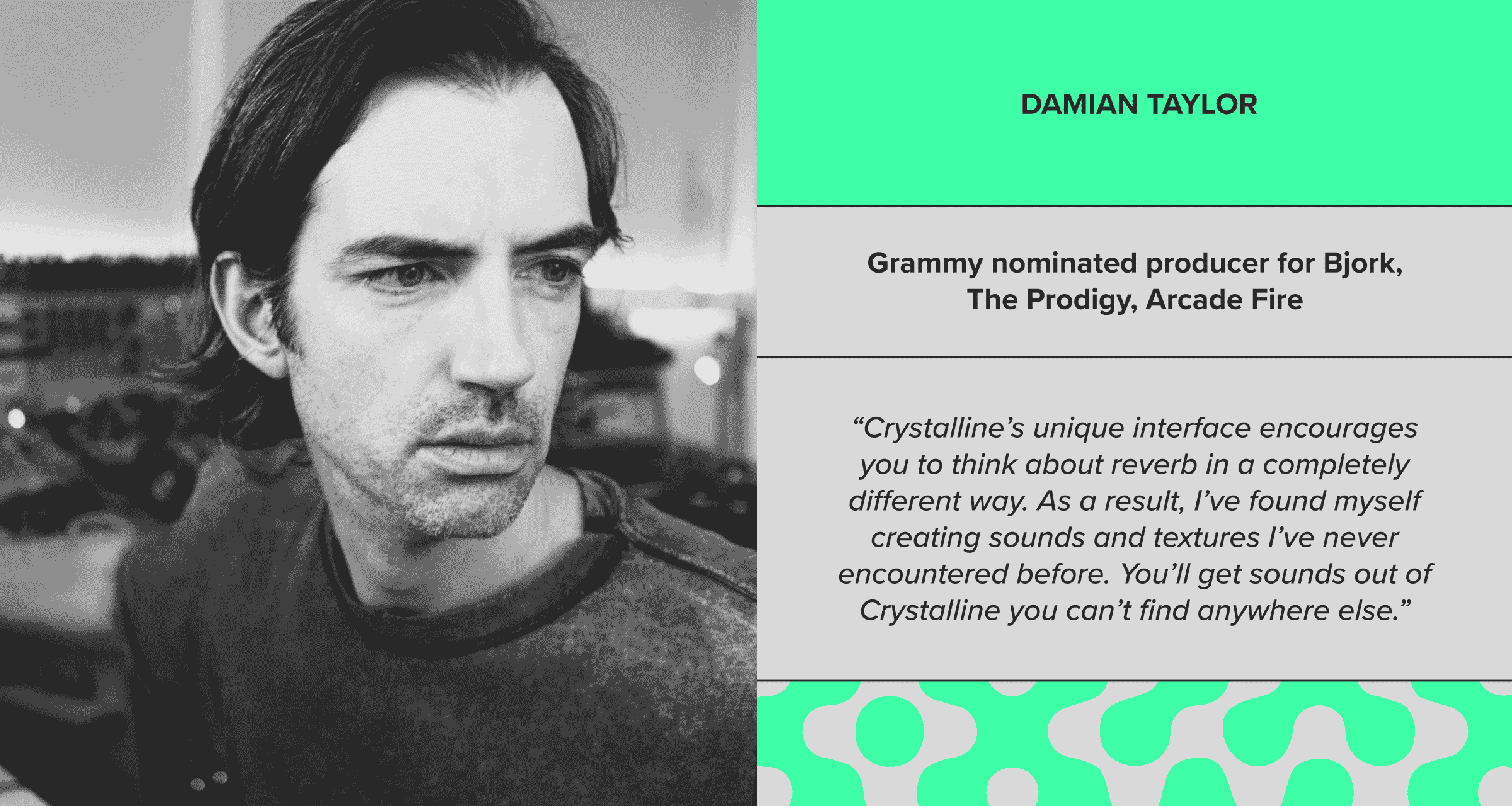 Crystalline Baby Audio Damian Taylor Endorsement