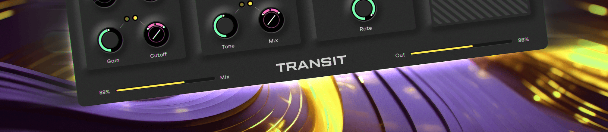 Andrew Huang x Baby Audio Transit Plugin Promo Banner The Ultimate Transition Designer VST