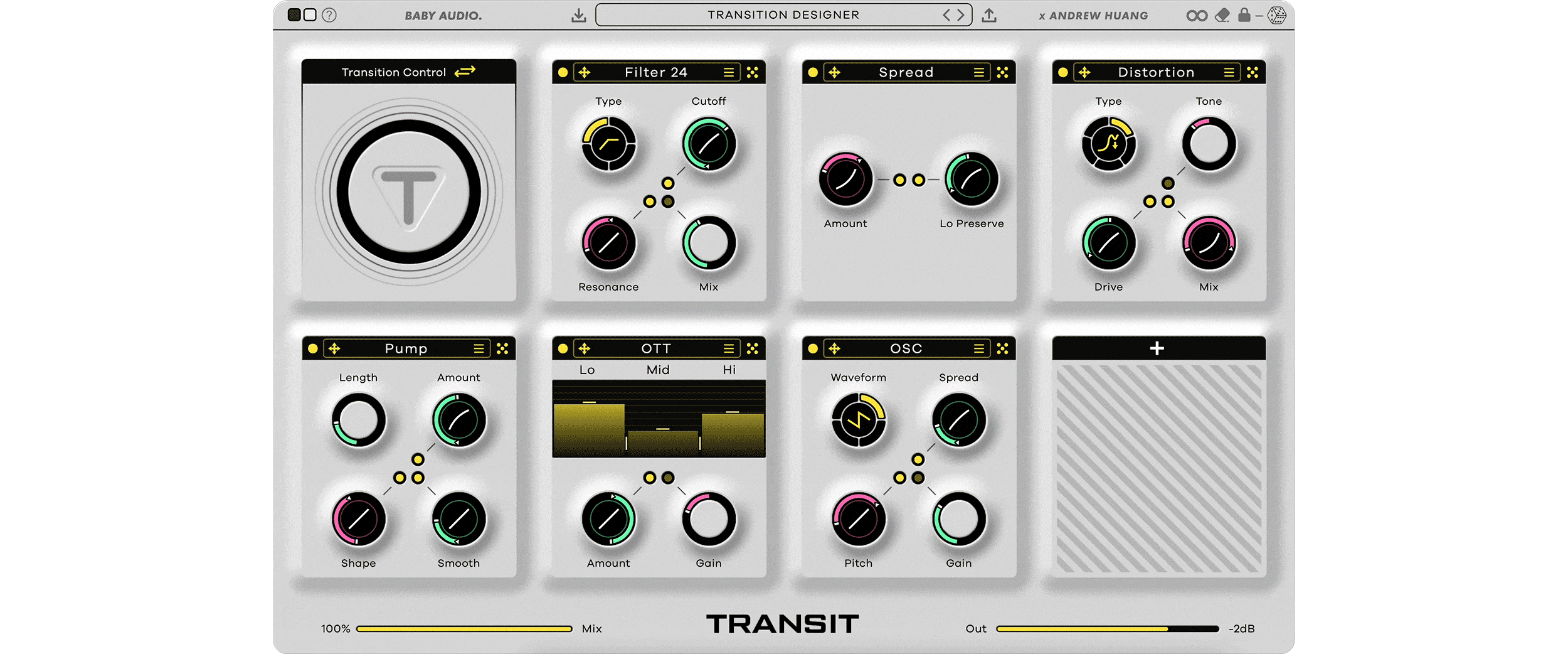 Andrew Huang x Baby Audio Transit Plugin The Ultimate Transition Designer VST