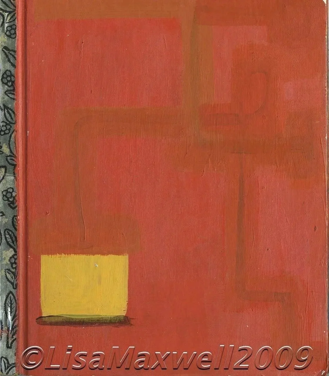 Little Golden Book overpaint 1, Acrylic on book paper