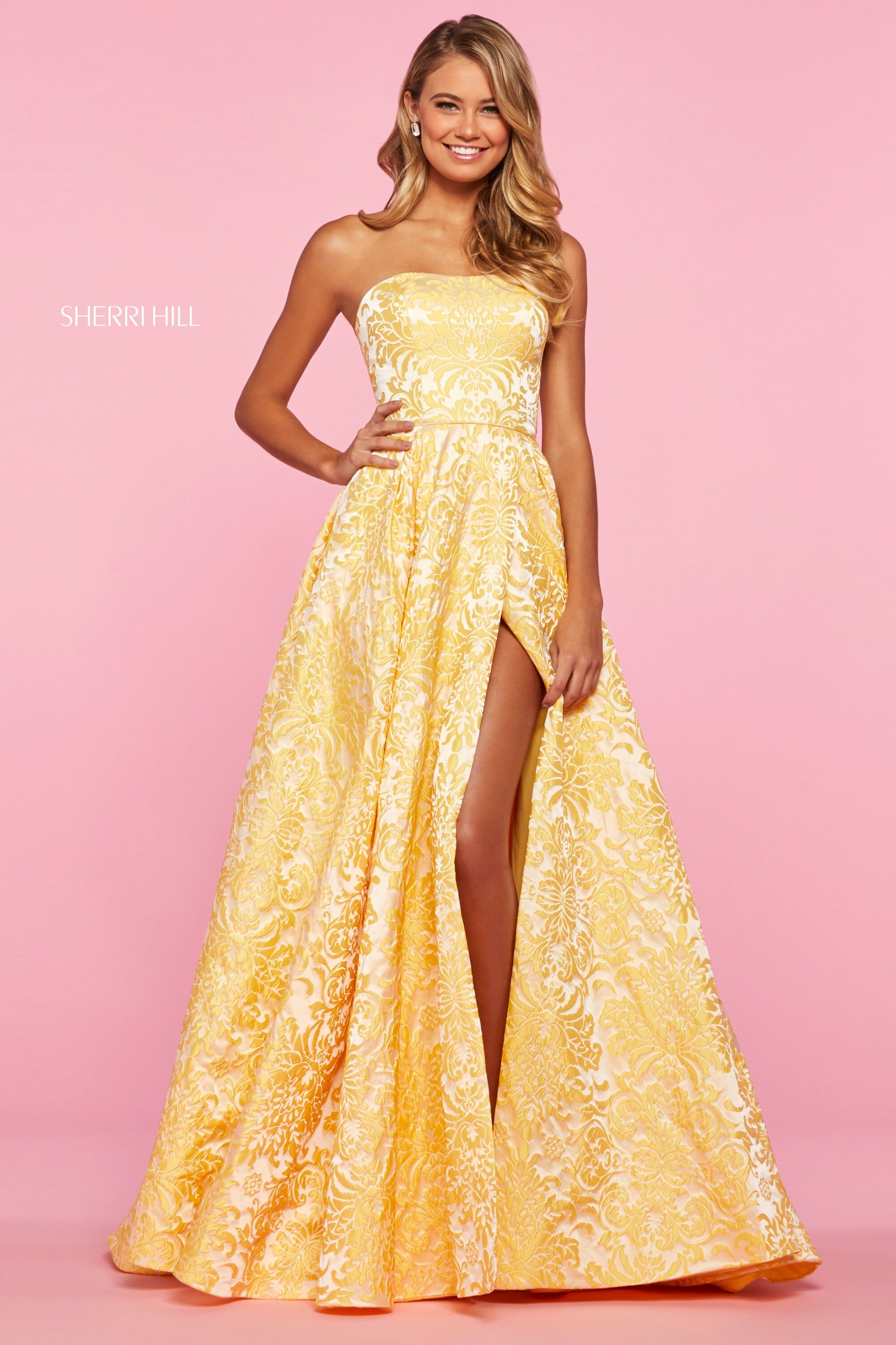 sherri hill yellow