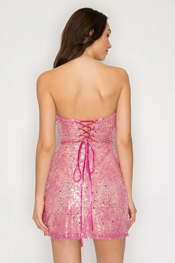 girl in pink dress
