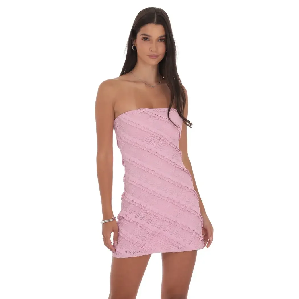 girl in pink dress