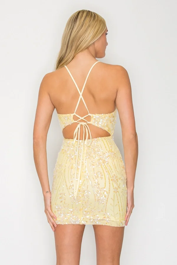 woman in yellow dress