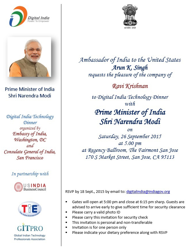 Narendra Modi, Krishnan & Associates, K&A, Ravi Krishnan, USIBC