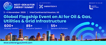 Next-Gen AI for Energy Summit 2026 in Houston, featuring AI for oil and gas, utilities, and grid infrastructure, November 3–4, 2026 event banner highlighting K&A's media partnership