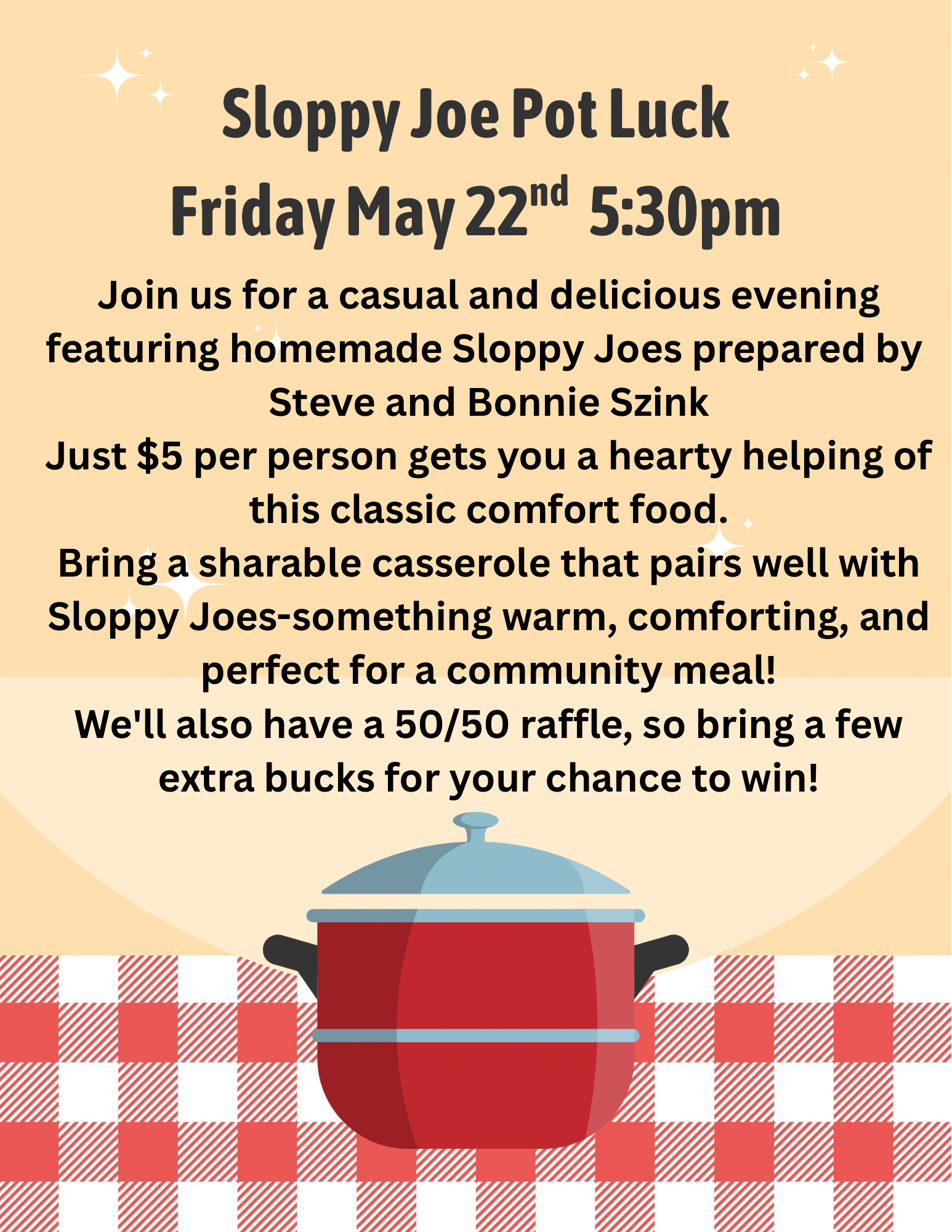 Slooppy Joe Pot Luck