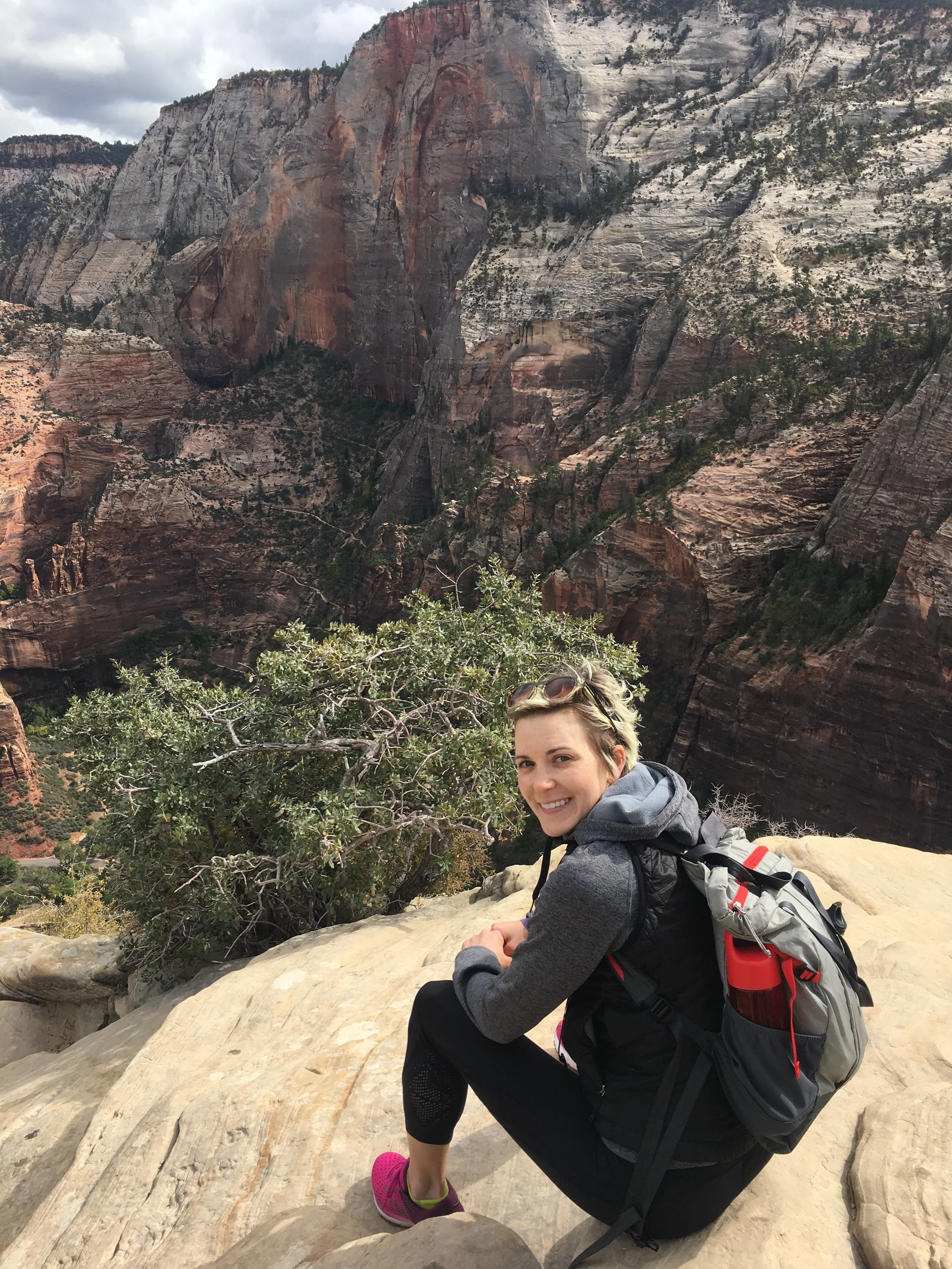 In between egg retrieval and embryo transfer, we ventured out west for a work conference. I also cut off all my unnaturally blonde hair right after this. I have absolutely no evidence for this, but I didn’t want to have my hair treatment be the reason the transfer didn’t work!