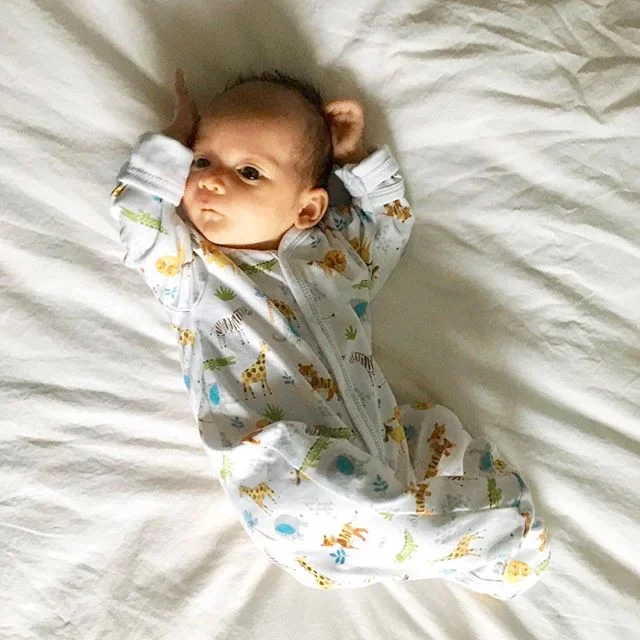 Today marks 1 month since this bright shining star, little Esme, lit up our world. 
It&rsquo;s been 1 month of restless nights, unpredictable days, milk-soaked shirts, endless piles of laundry, showers&hellip;sometimes, marathon nursing sessions, spo