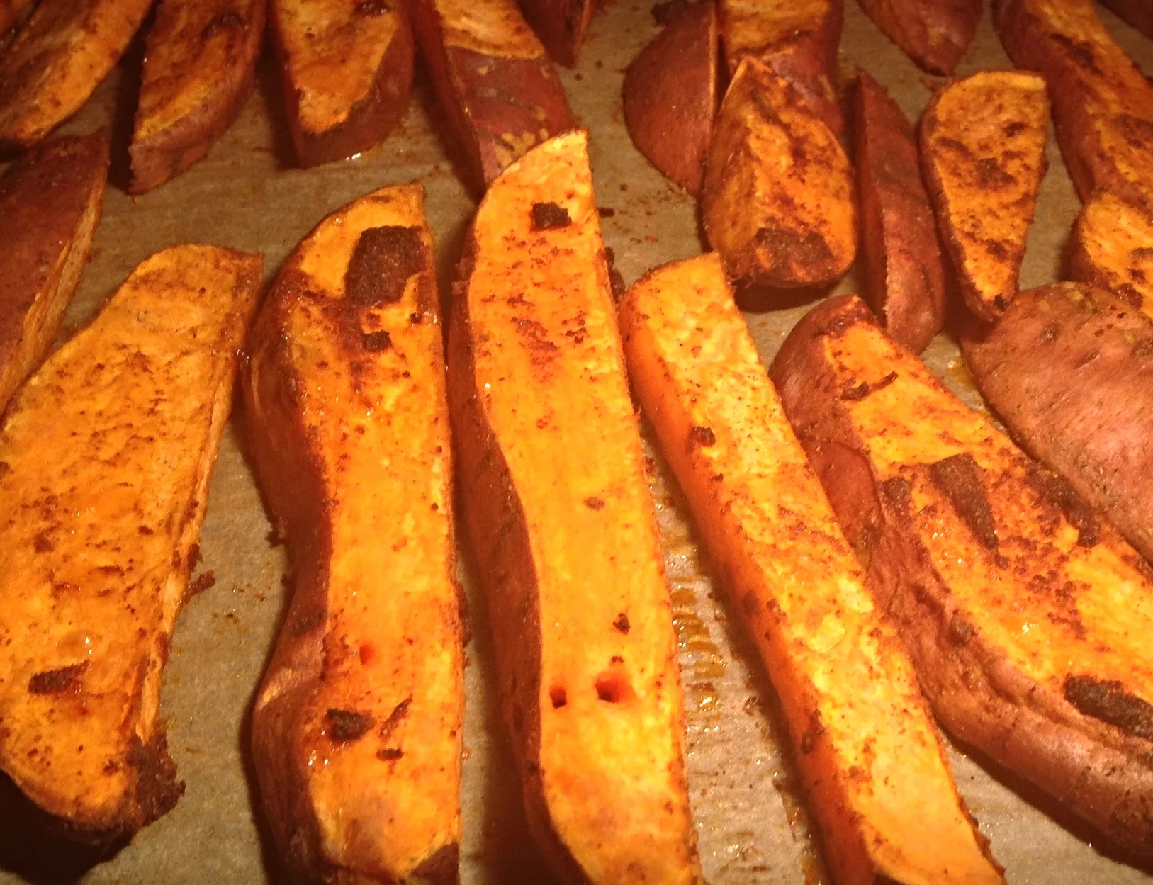 Sweet potato and coriander chips with parsley tahini dip