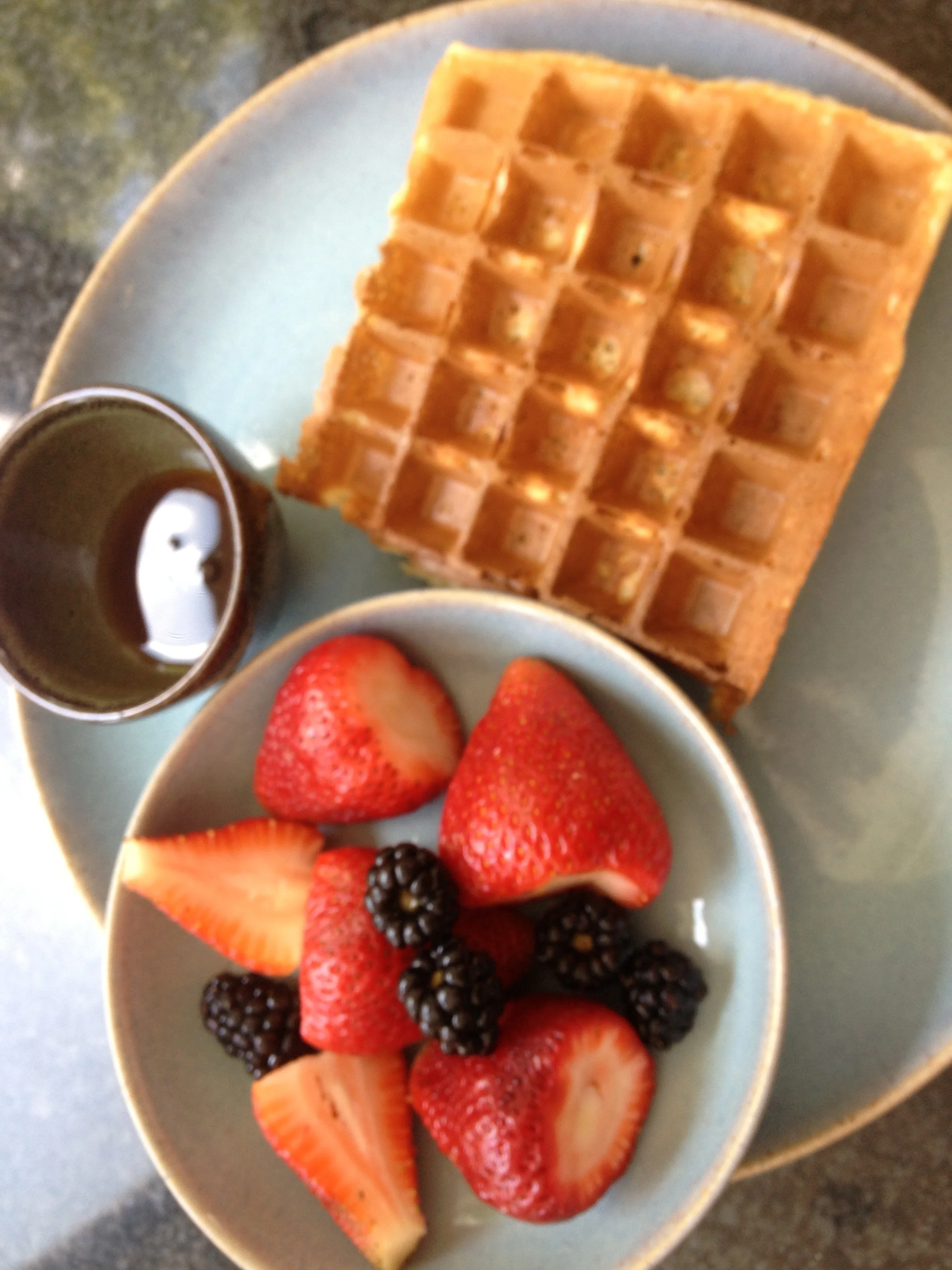 100% Whole wheat waffles