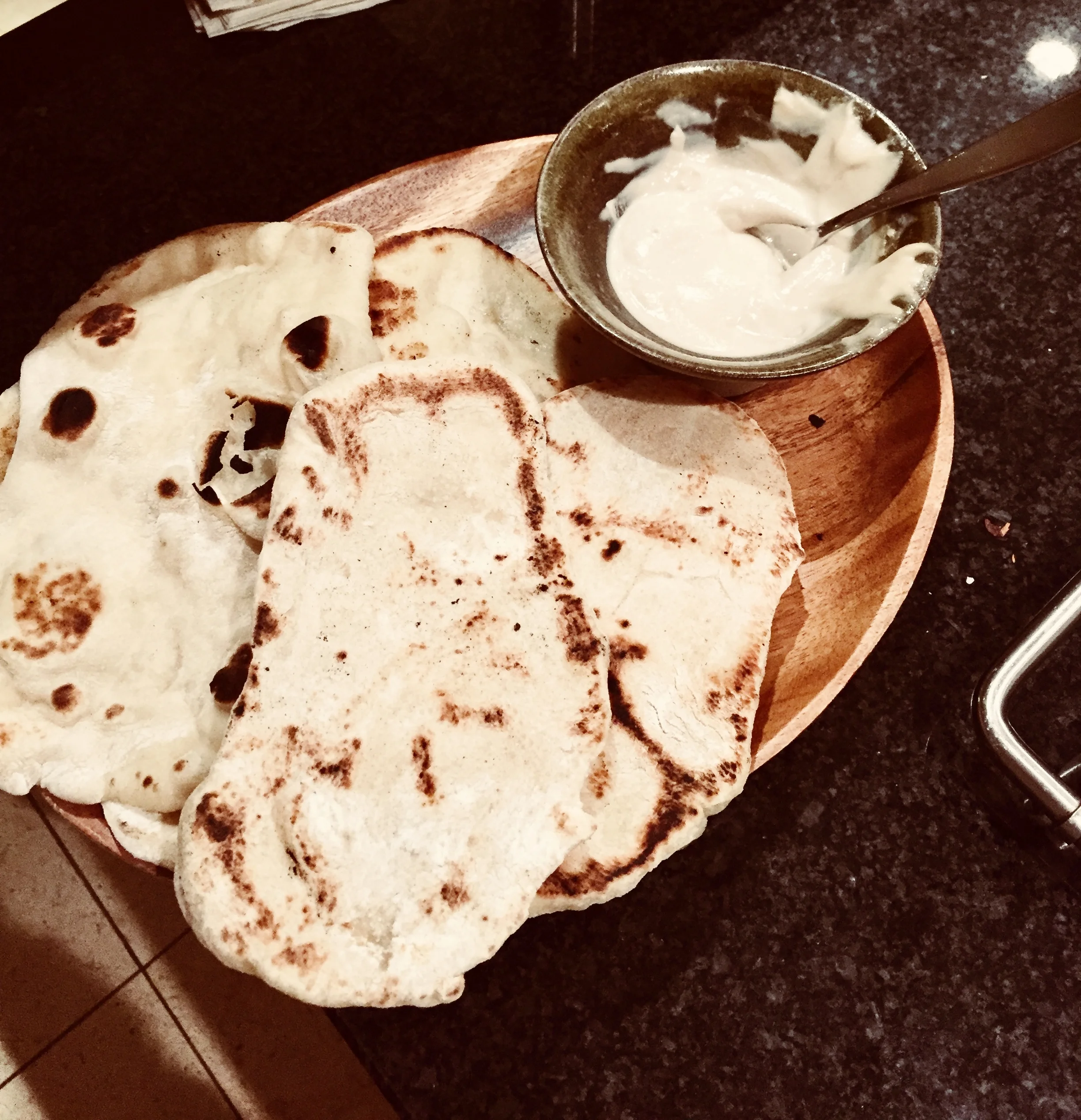 The best, fresh, most wholesome naan, no special equipment necessary -- any skillet will do