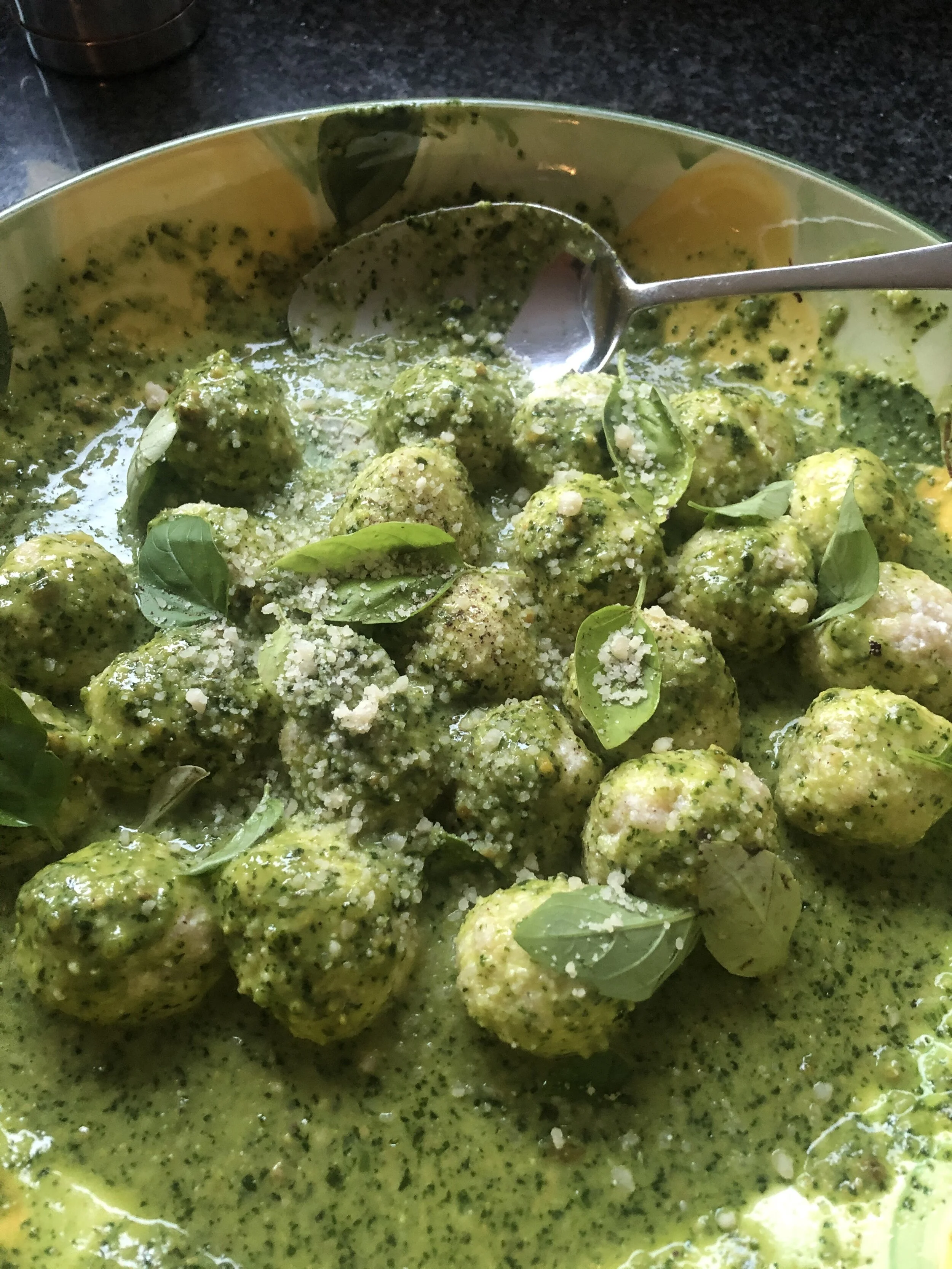 Ricotta Gnocchi With a Basil Cilantro Pesto
