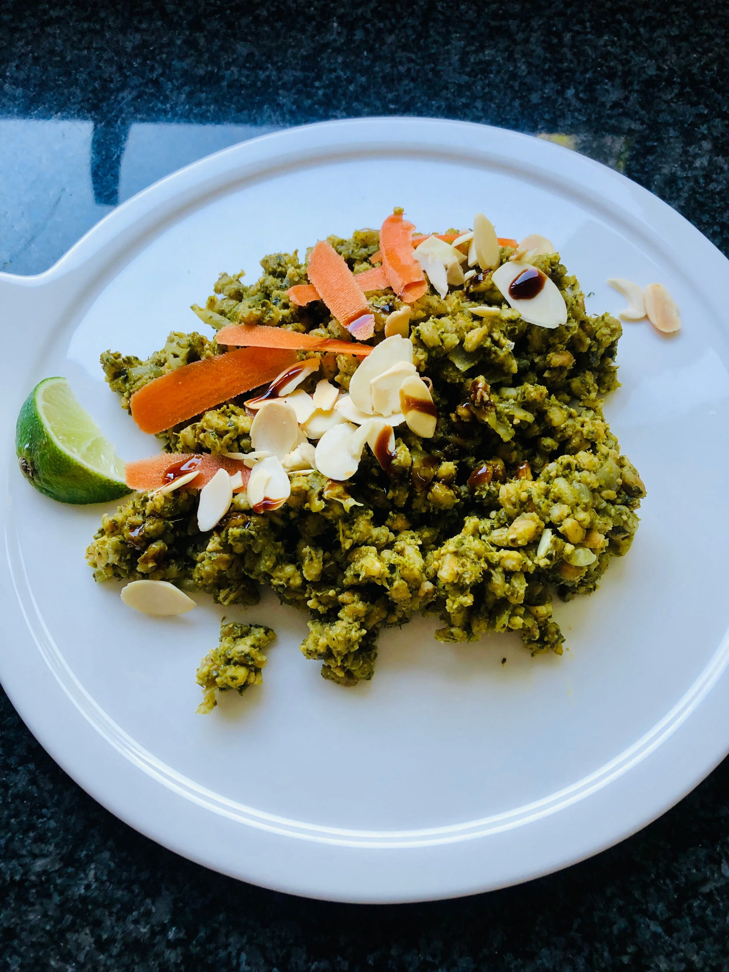 Green Farro With Kale, Spinach and Dill