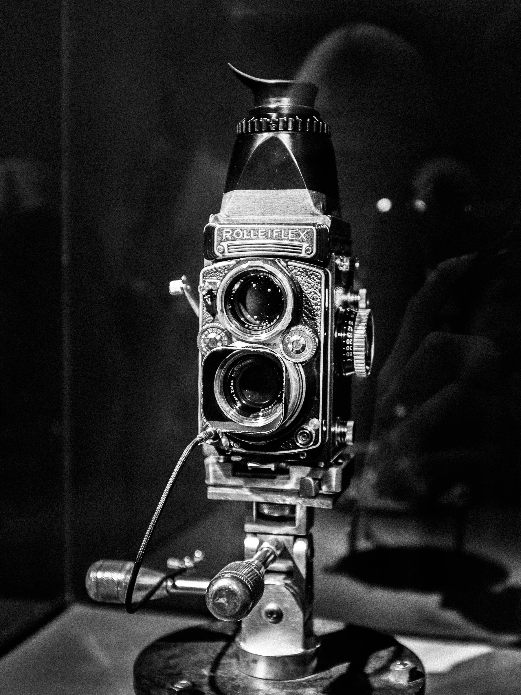 Penn's Rolleiflex camera, on which he shot a vast amount of his work throughout his career.