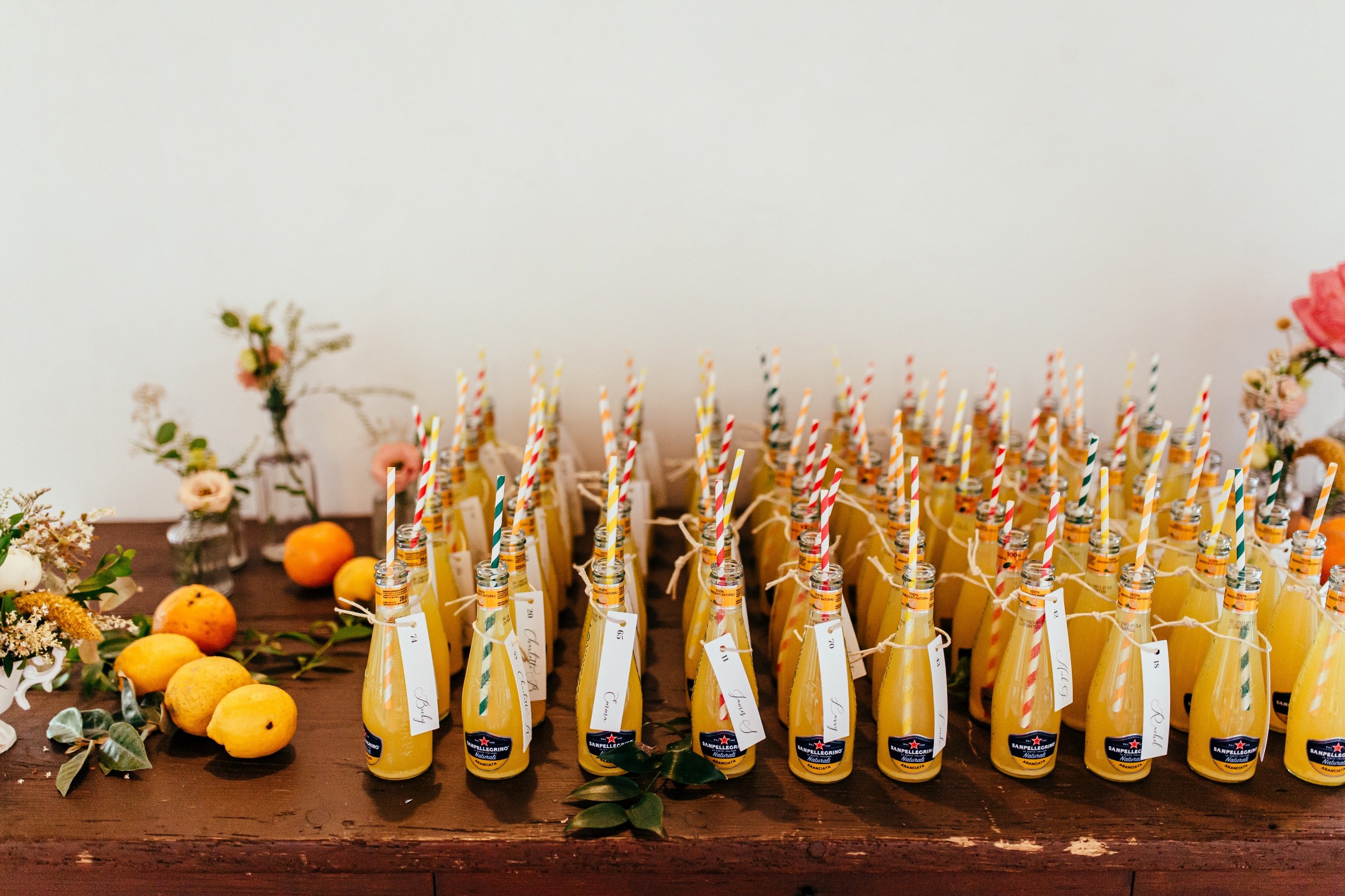 Escort cards San Pellegrino 