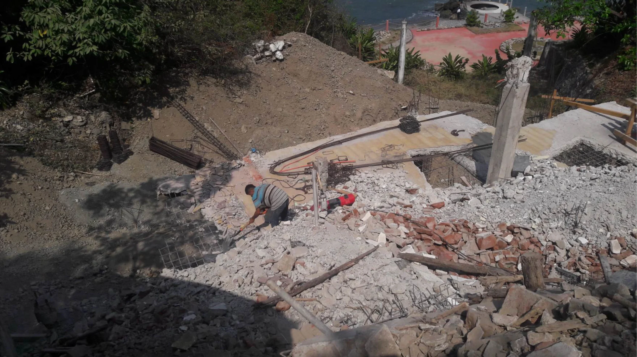 Demolition of existing slab