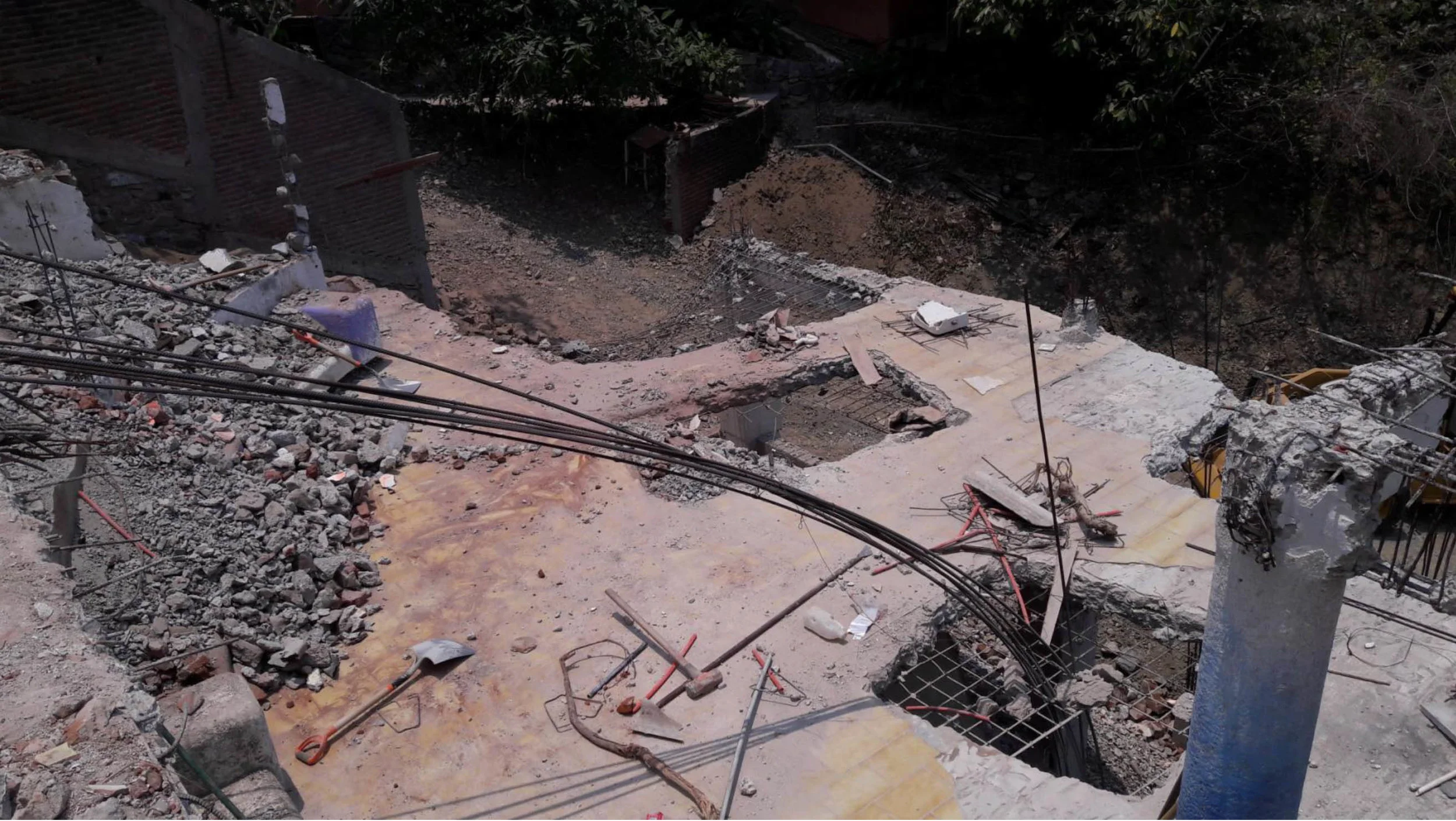 Demolition of existing slab