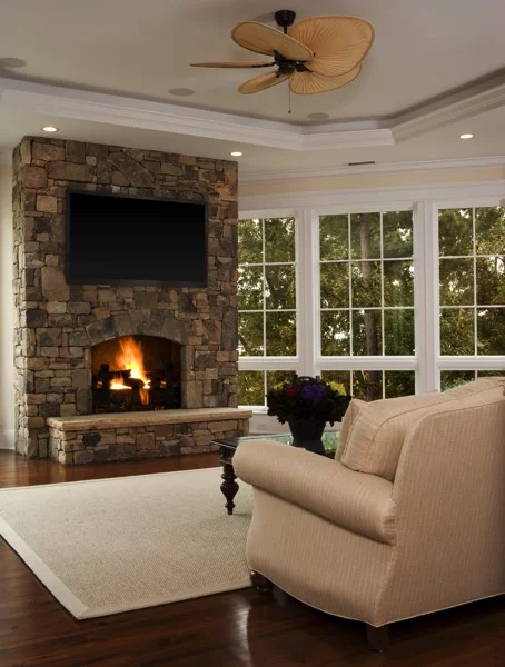 Beach Home Fireplace