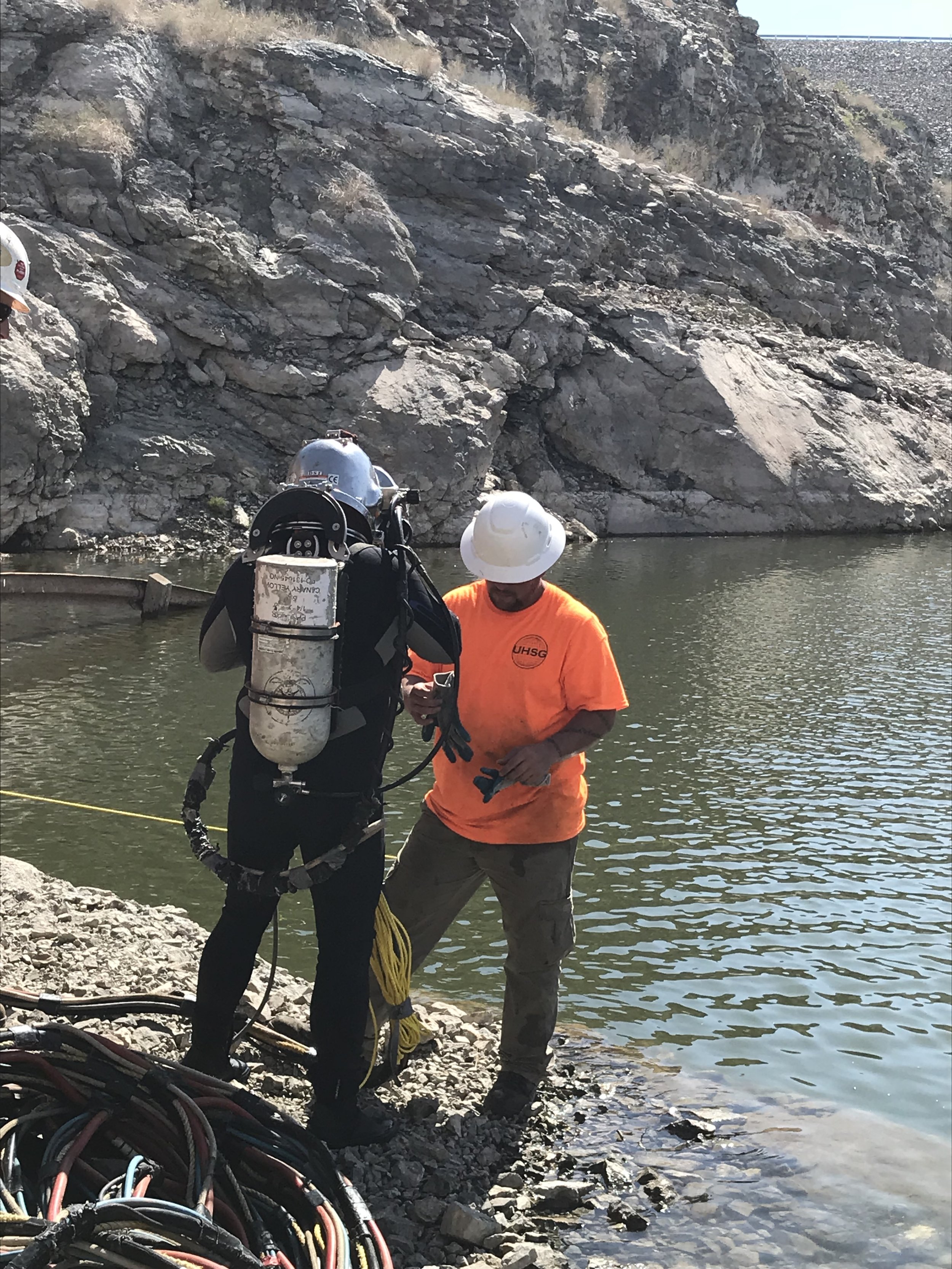  Underwater Sturctural Inspection at Alamo Dam for USACE - July 2018 