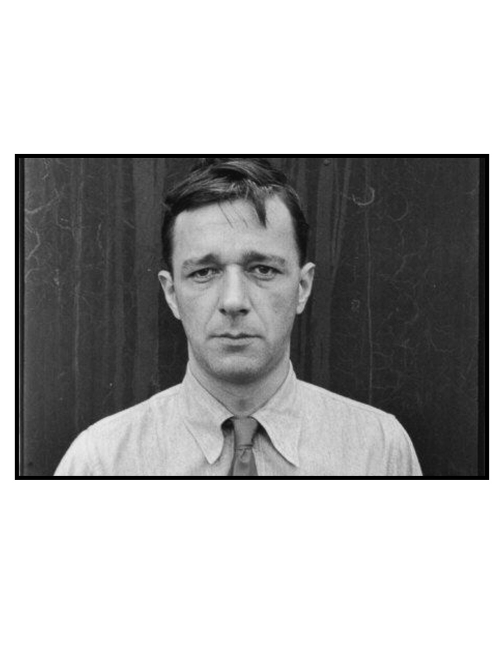 Walker Evans, Self Portrait. 1936-1941 © Walker Evans Archive, Metropolitan Museum of Art