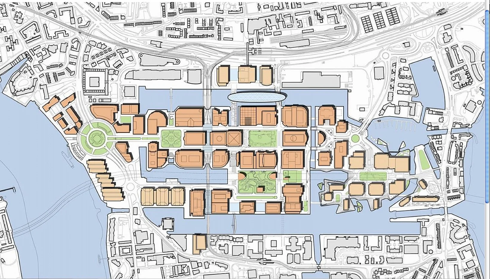 Masterplan for Canary Wharf