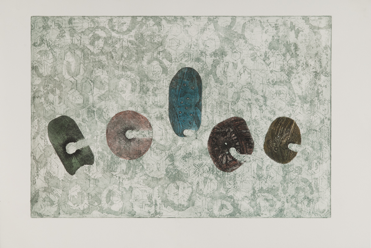 Amulets For Troubled Times Color Etching