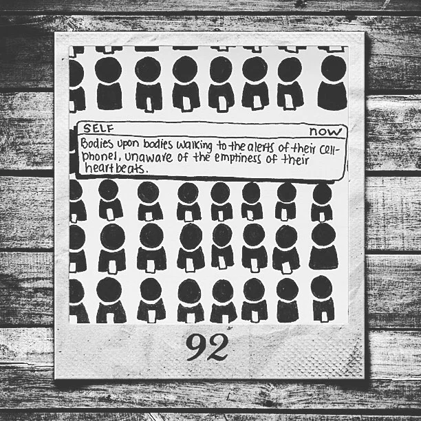 Been a while since I put pen to paper, must admit the restlessness of the city takes a toll on the creative spirit. Made this realization upon a subway ride 👉🏼Bodies upon bodies walking to the alerts of their cellphones, unaware of the emptiness of