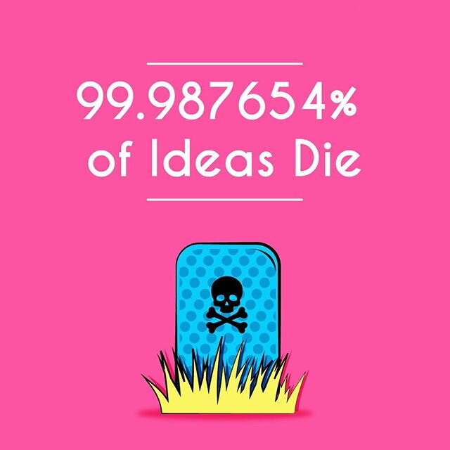 We&rsquo;ve had thousands of ideas.⁠
Brilliant. Shitty. Smart. Dumb.⁠
But less than .0004% of them come to life 😢⁠
⁠
Why? Because it doesn&rsquo;t depend on us. Or You.⁠
There&rsquo;s a shit ton of factors outside your control 🔮⁠
⁠
Causes of 💀 inc