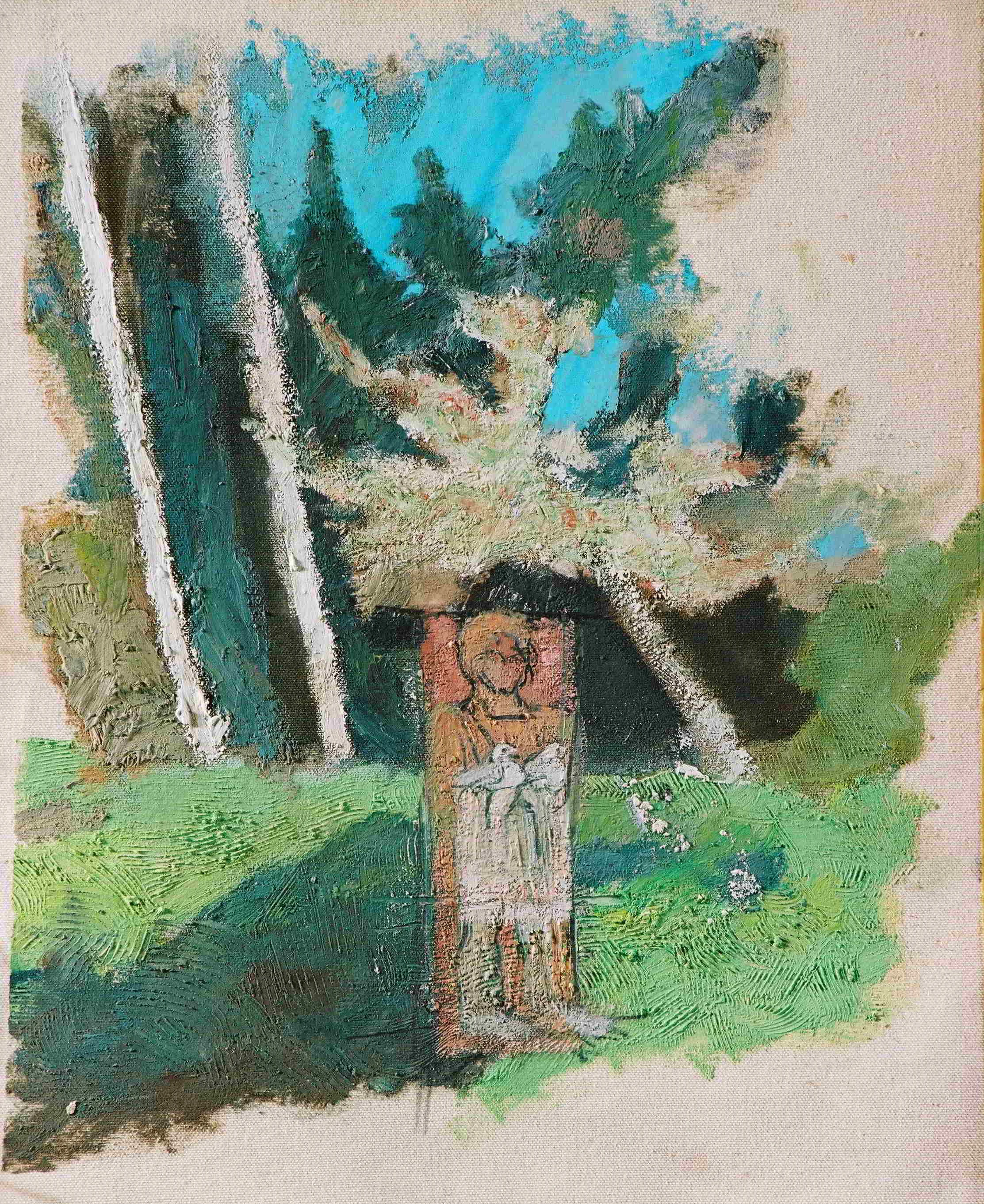 Balthazar et deux colombes dans le paysage.jpg