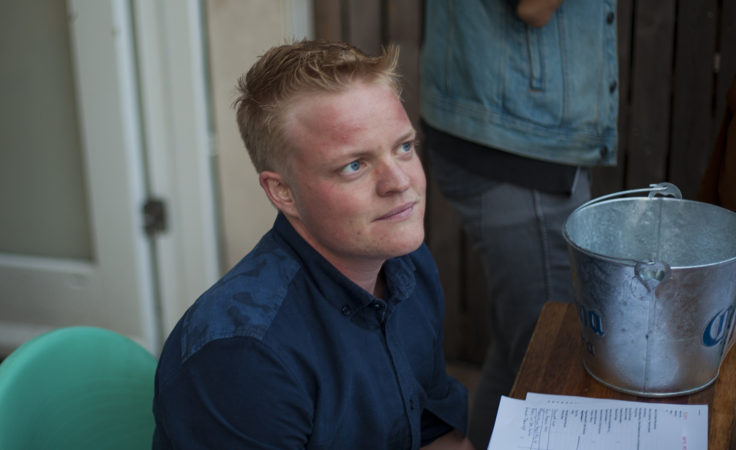 Bart at the ticket-table.