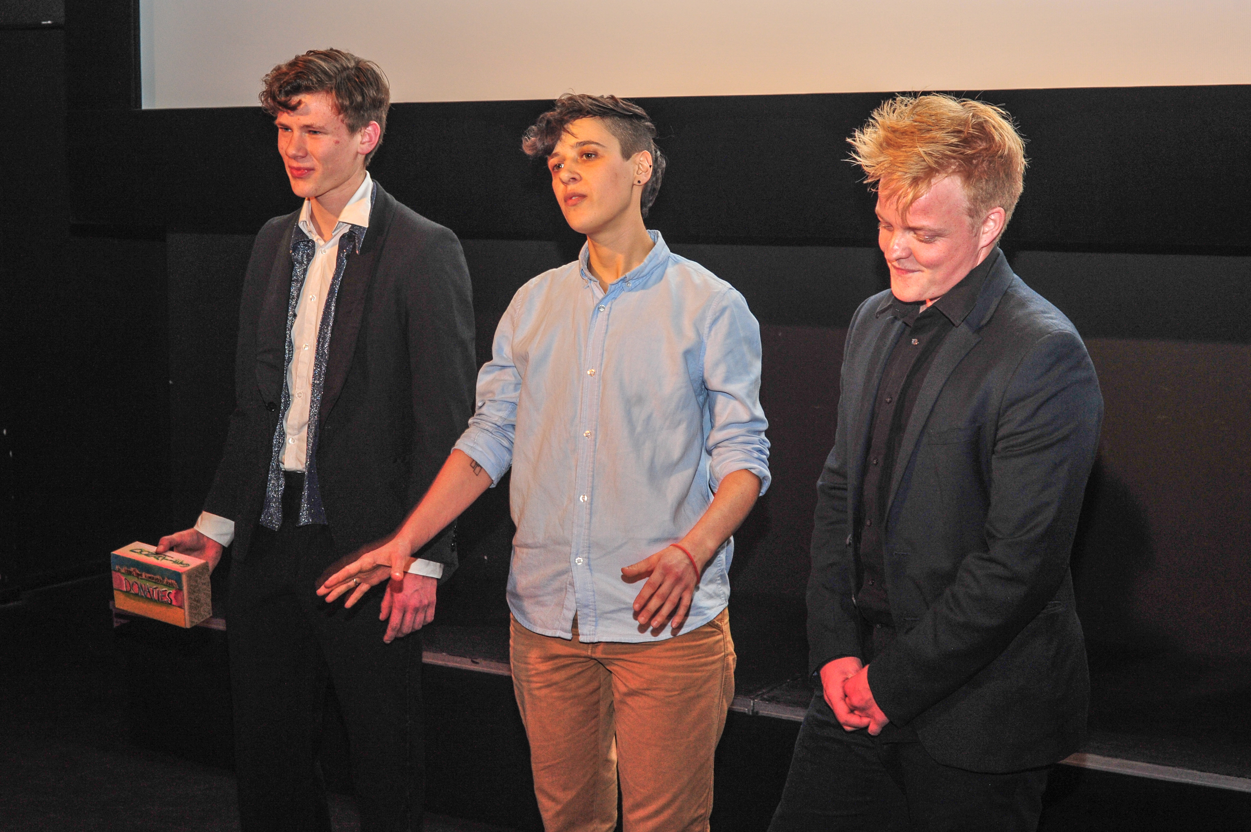 Chris, Jonah and Bart welcoming the audience