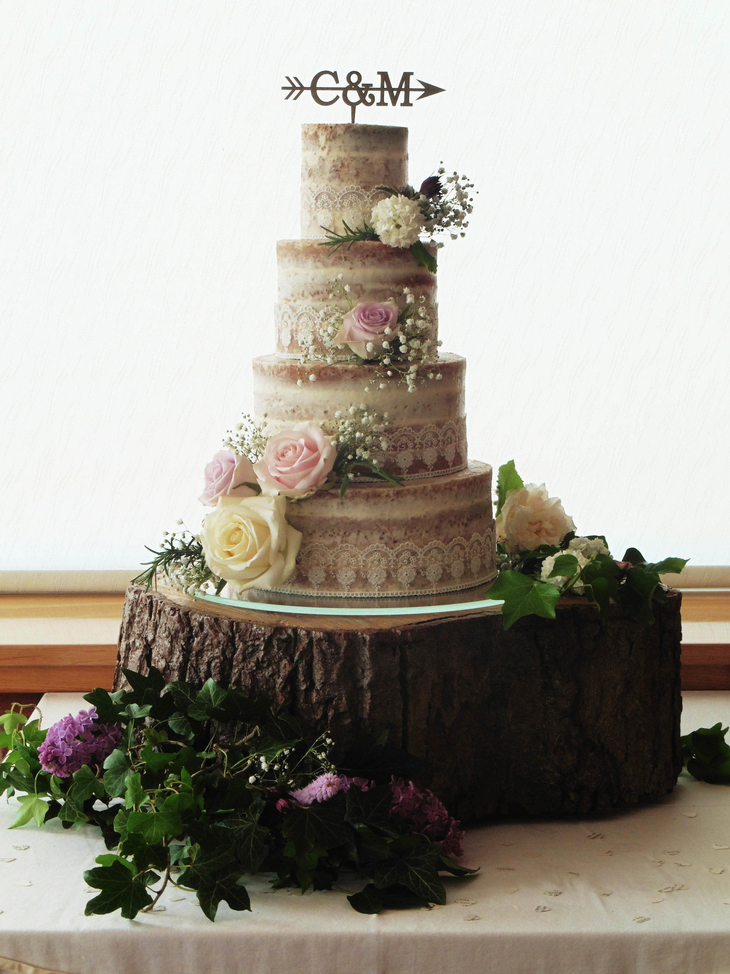 Naked'' Style Wedding Cake – EL&N London