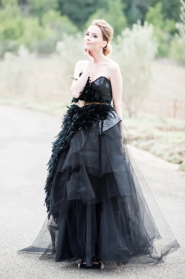 Angel Oak wedding gown in Black