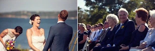 Carol Hannah - Mulberry gown - Real wedding in North Fork
