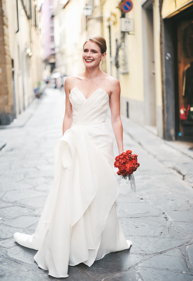 Carol Hannah - Poplar gown - Real wedding in Tuscany