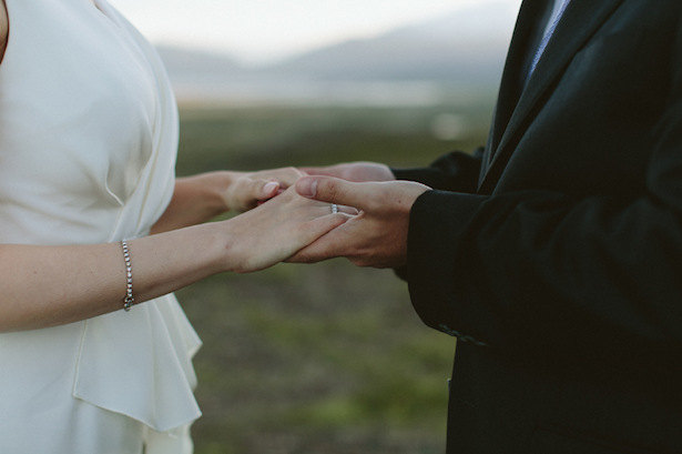 Carol Hannah - Winchester gown - Real wedding in Iceland