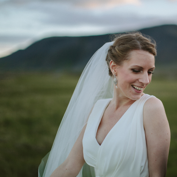 Carol Hannah - Winchester gown - Real wedding in Iceland