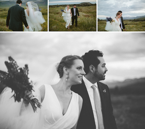 Carol Hannah - Winchester gown - Real wedding in Iceland