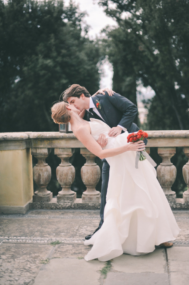 Carol Hannah - Poplar gown - Real wedding in Tuscany